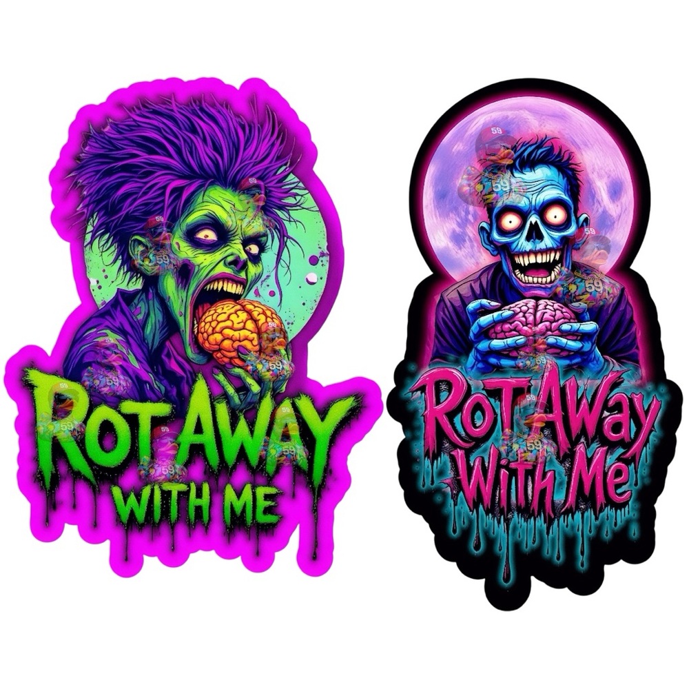 40 Zombie Sticker Pack